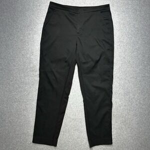 Lululemon Athletica On The Fly 7/8 Pant Women 8 Black Luxtreme Travel Yoga
